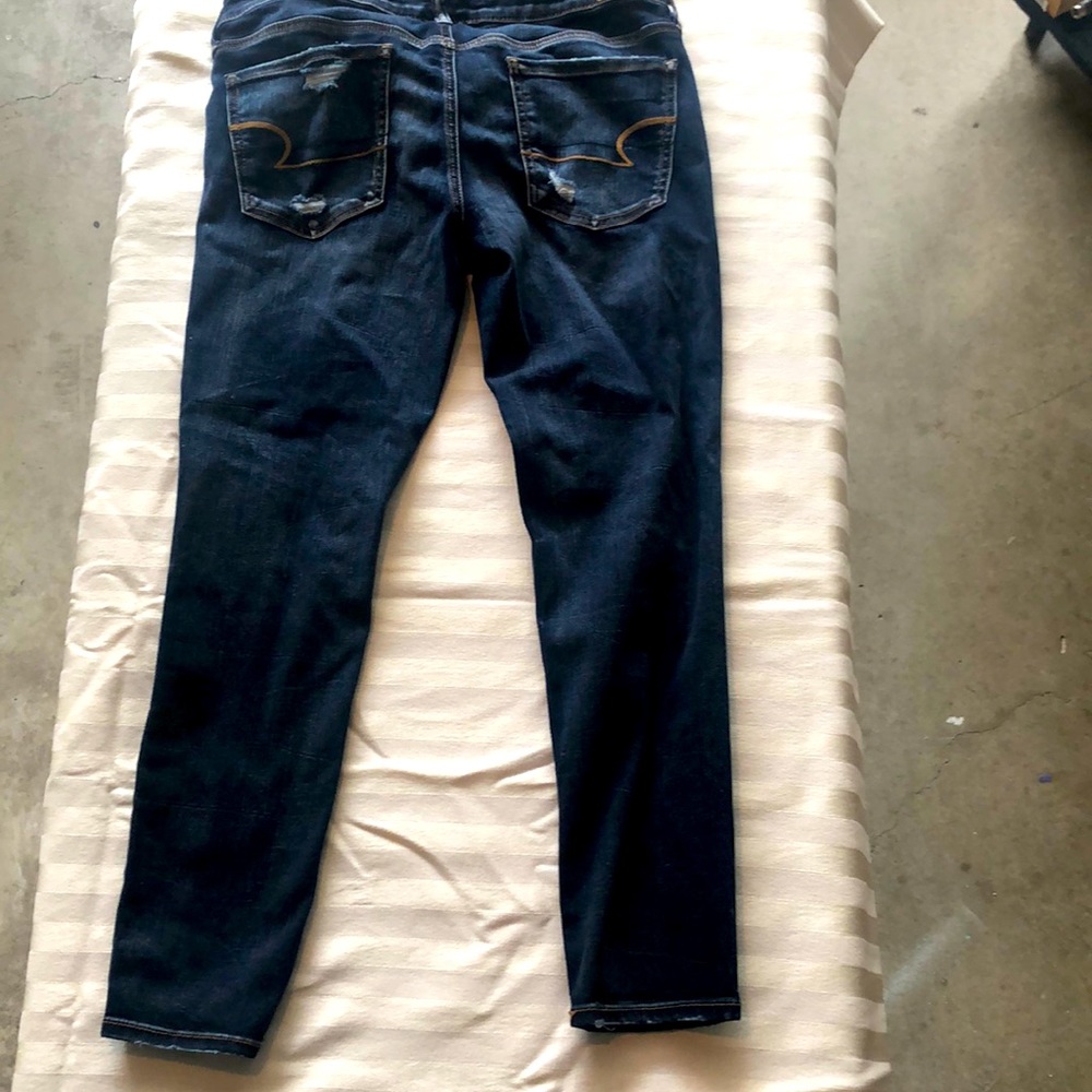 Super Low Jeff American Eagle 12 Distressed Jeans